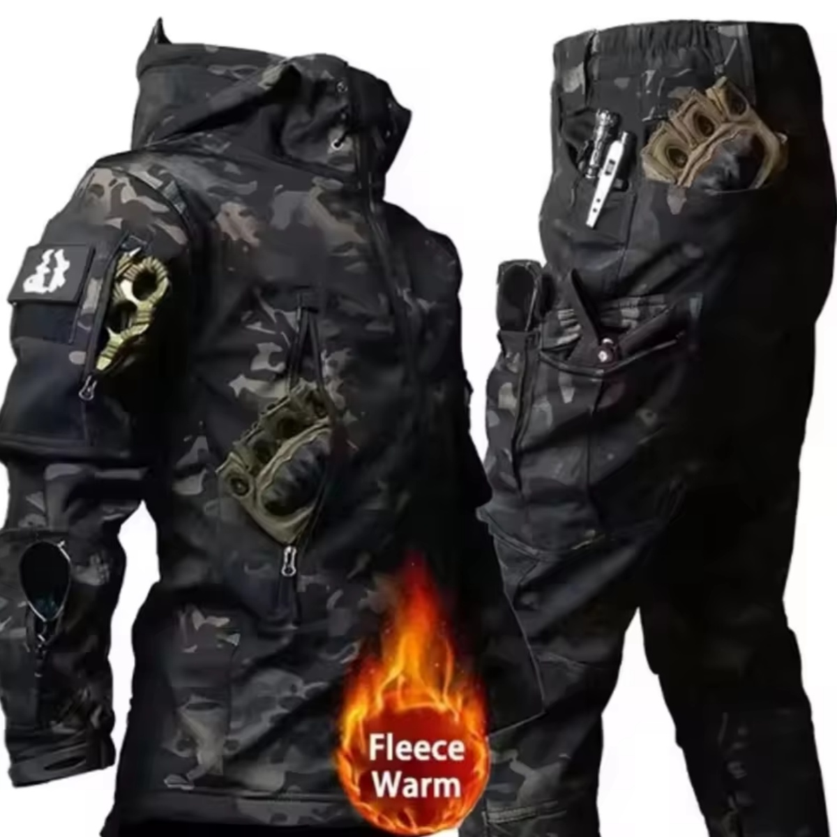 Fishing Jacket Waterproof - Heren herfst- en winterjas, tactische waterdichte