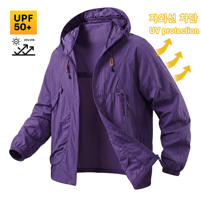 Fishing Jacket Waterproof - UPF50+ Zonwerende vissersjas voor heren, waterdicht,