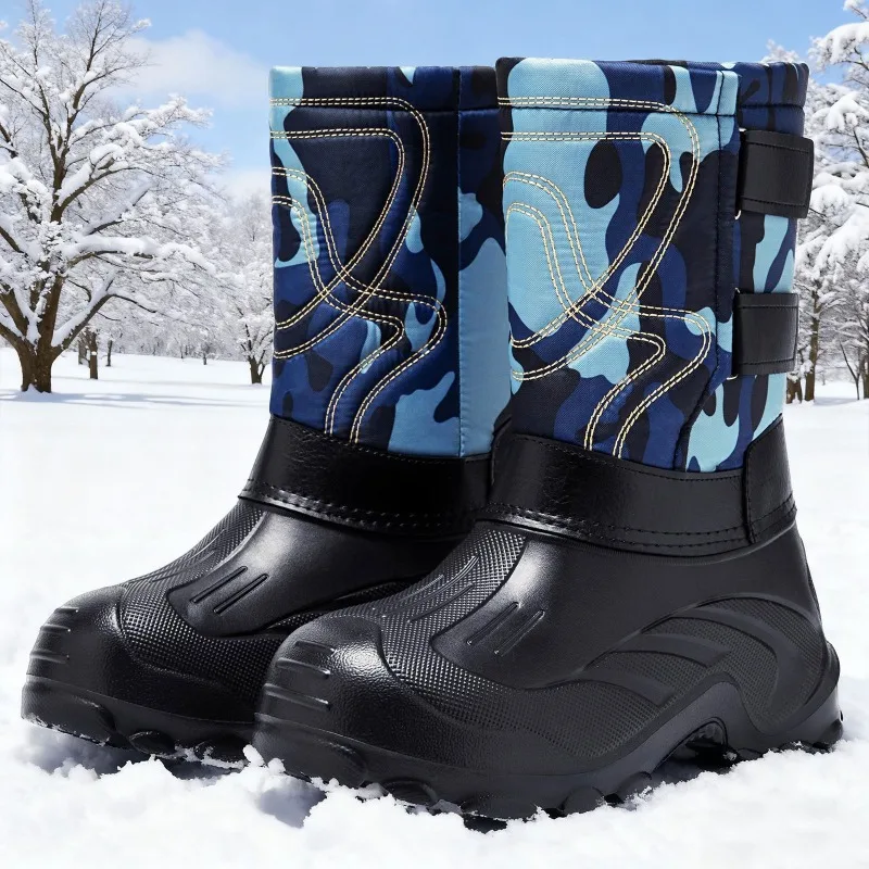 Fishing Boots - Heren Camo High-Top Winter Snowboots Synthetisch