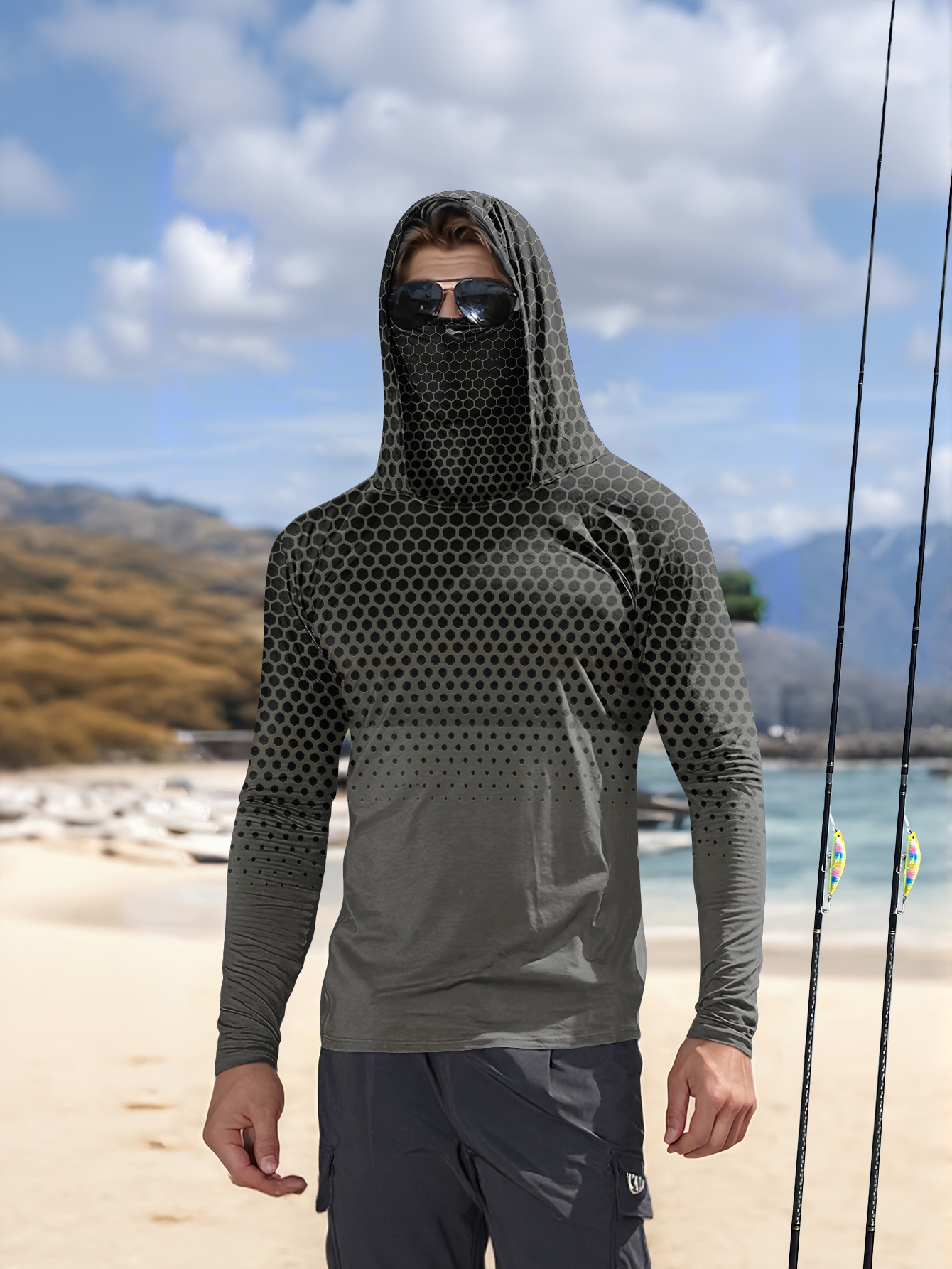 Heren zomer UPF50+ vissershirt - Fishing Hoodie recensie en prijs